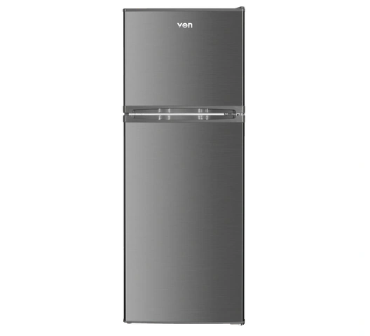Von VRT-181DRAX Double Door Fridge - 181Litres Inox