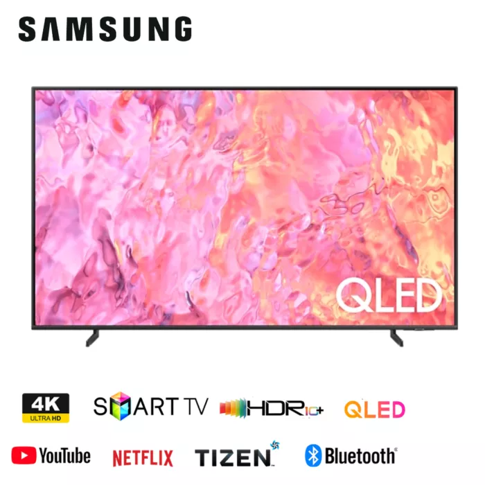 Samsung 75 Inch Smart Q60C 4K QLED TV (QA75Q60CAU) Quantum HDR10+ 50Hz Bluetooth AirSlim