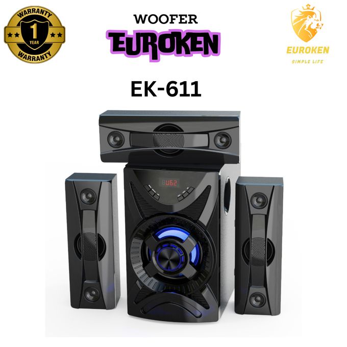 Euroken EK-611 Subwoofer 20,000W 3.1Ch