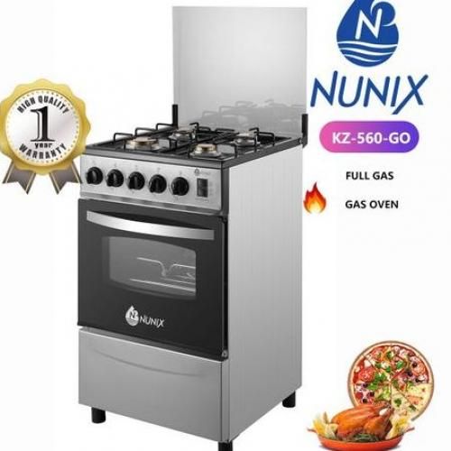 Nunix Free Standing 4 Gas Burner Cooker With Oven