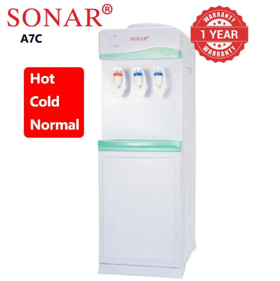 Sonar A7C Water Dispenser Hot and Cold and Normal Free Standing