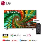 LG 50 Inch NANO 77R Series Smart TV Nanocell WebOS HDR10 AI ThinQ 4K UHD 60Hz (50NANO776SRA)