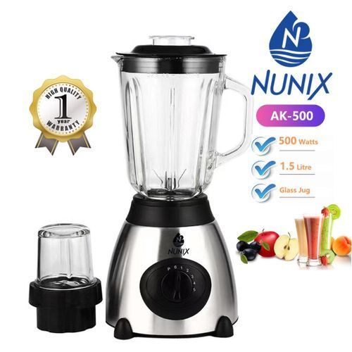 Nunix Ak-500 2 In 1 Blender With A Grinder 1.5l New Model