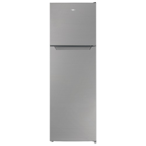 MIKA Fridge MRNF255LSDV 255L, 2 Door Top Mount Freezer, Frost Free, INVERTER Compressor, Line Siver Dark)