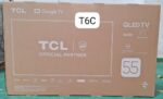 TCL 55T6C 55 inch QLED Smart TV 2025 120Hz VRR AiPQ HDR10+ MEMC 2GB+16GB Dolby Atmos Frameless, Bluetooth, Netflix & YouTube - Image 3