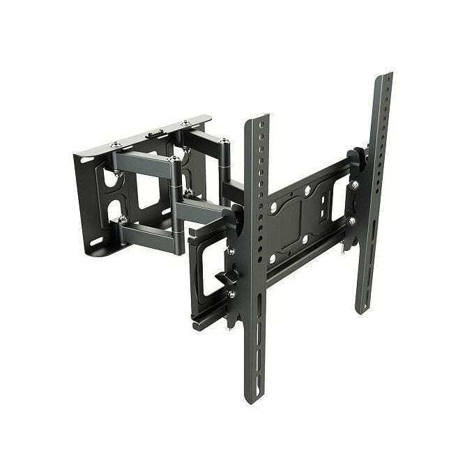 Skilltech 75p Double Arm Wall Bracket Full Motion Swivel Heavy Duty TV Wall Mount Bracket 32" to 85"- Black