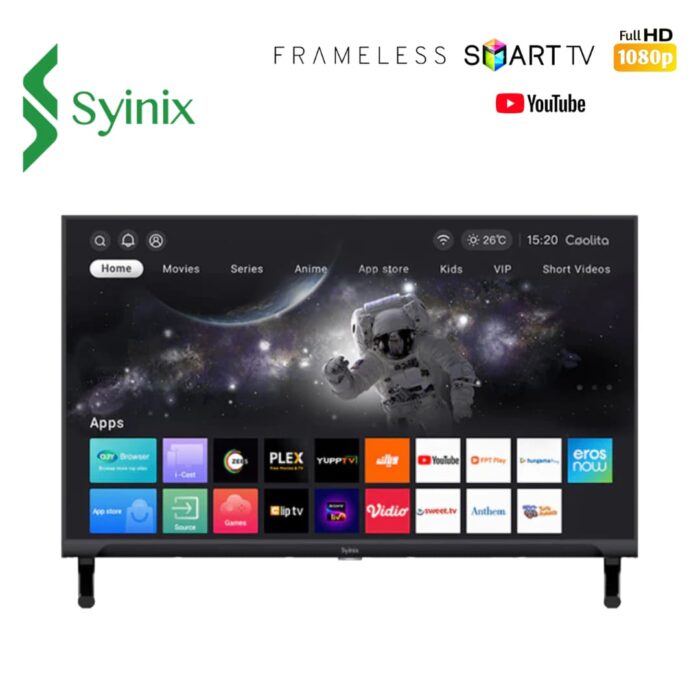 Syinix 32S51 32 Smart TV Linux OS Frameless Youtube
