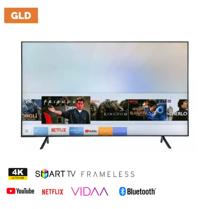 GLD 65 inch Smart TV VIDAA UHD 4K YouTube Netflix Bluetooth