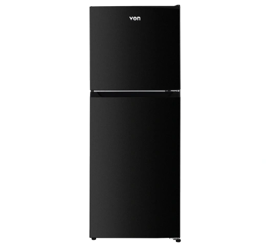 Von VRT-182NRAK Double Door Fridge - 181L, Dark Inox