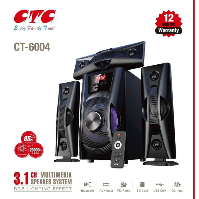 CTC CT-6004 3.1 Subwoofer HIFI Multimedia Speaker System 20,000W AC/DC