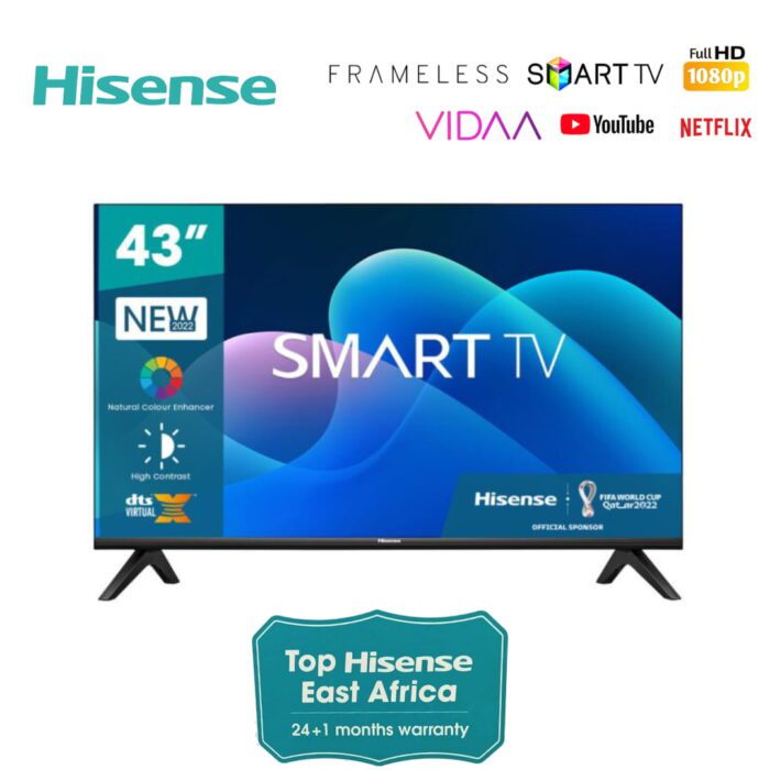 Hisense 43 Inch Smart TV 43A4GKEN Full HD Frameless FREE TV GUARD