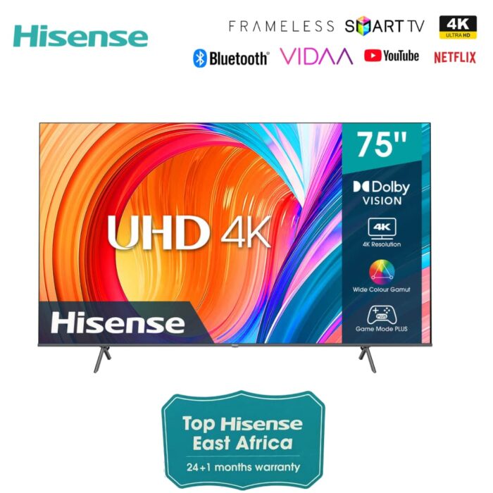 Hisense 75 Inch Smart TV 75A7HKEN UHD 4K FREE TV GUARD