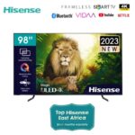 Hisense 98 inch Smart TV 98U7H ULED 4K 120Hz HDR10 Free Tv Guard