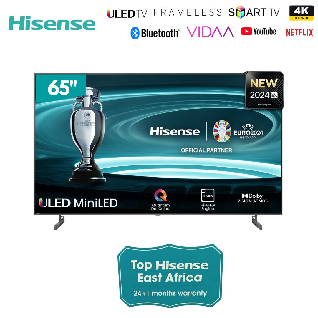 Hisense 65U6N Pro 65 inch Smart TV Mini-LED 4K Vidaa 60Hz Dolby Atmos Vision Quantum Dot Full Array Local Dimming