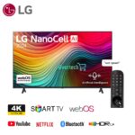 LG 55 inch NANO80T Smart TV NanoCell 60Hz 4K AI Upscaling 2024 HDR10 (55NANO80T)