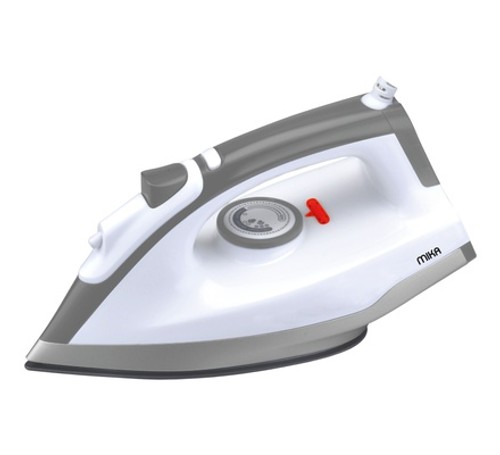 MIKA Dry Iron MDIR268 Non-stick Soleplate, White & Grey