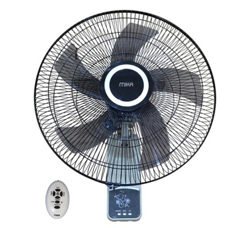 MIKA WALL FAN MFW183RGB(MFW183R/GB) 18", With Remote, Grey & Black