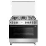 MIKA STANDING COOKER MST9041WEF10HI(MST90PU41HI/FOW) 4 Gas Full Oven Half Inox
