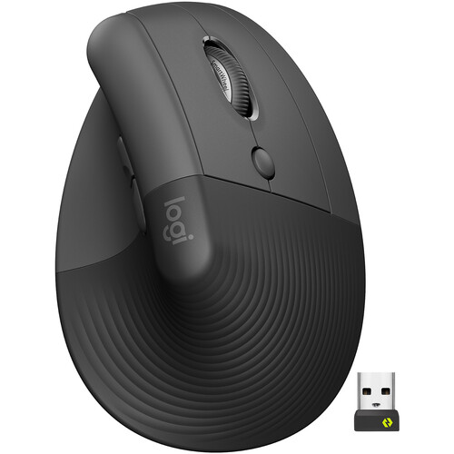 Logitech MX Vertical Lift Wireless Mouse - Ergonomic Design