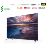 Syinix 75 inch Smart TV 75F1S QLED 4K HDR 10 Android TV Frameless Bluetooth
