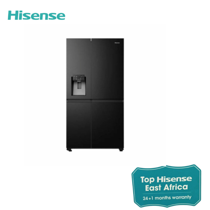 Hisense Fridge 628 Liters REF628DR- Side by Side Door with water Dispenser ice Maker Black