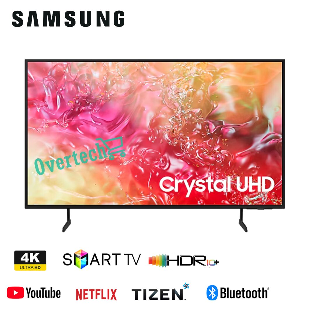 Samsung 55 inch DU7000 Smart 4K TV Crystal UHD 2024 50Hz HDR 10+ PurColor Q-Symphony ALLM (55DU7000)