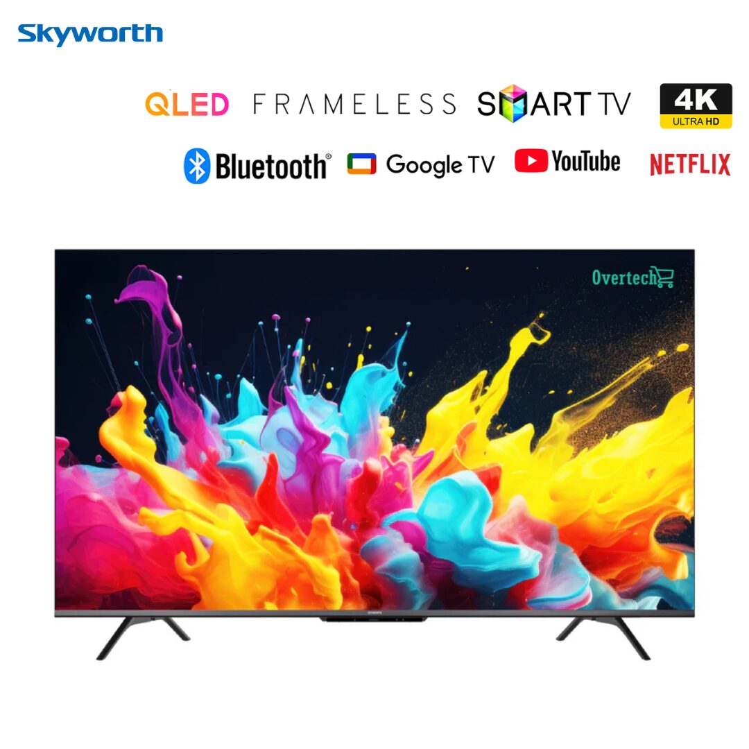 Skyworth 50Q6500 50-inch QLED Smart TV 4K UHD Google TV Frameless