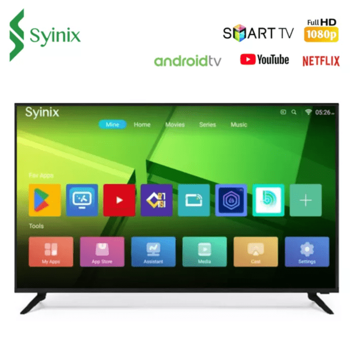 Syinix 43 inch 43S65 Smart TV Full HD TV Frameless Netflix i-Cast