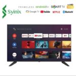 Syinix 43 inch Smart Android TV Google TV Full HD Chromecast TV Frameless 2K HDR