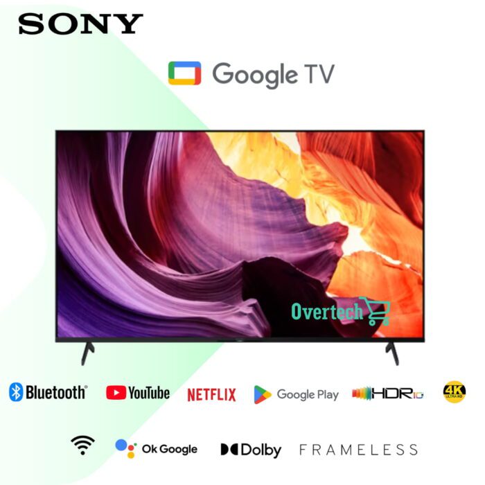 Sony 75 inch X80K Smart Google TV 4K Ultra HD HDR10 Dolby Voice search 50Hz Bluetooth Bravia X1 (75X80K)
