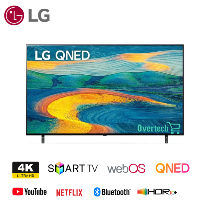 LG 65 inch Smart TV QNED7S6 Series Quantum Dot NanoCell 4K HDR10 AI ThinQ 60Hz Bluetooth (65QNED7S6QA)