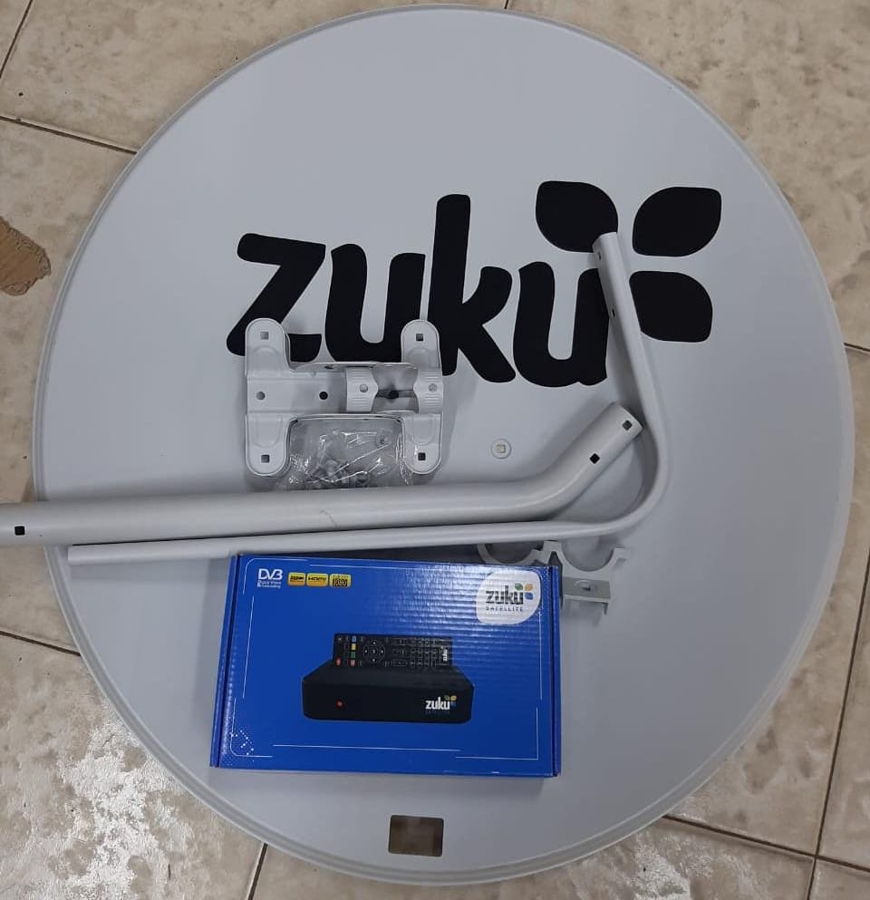 Zuku TV complete kit Dish + 1 month free premium
