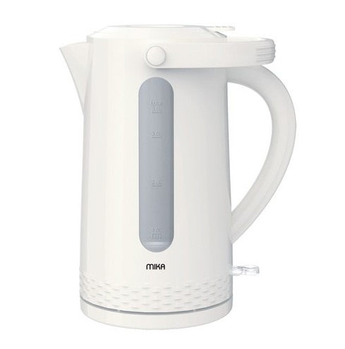 MIKA Kettle MKT5102W 3.5L, Plastic, 360º Cordless, Concealed Element, Cream White