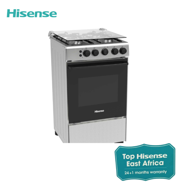 Hisense Free Stand Cooker 50CM HFG50111X - All Gas and Gas Oven