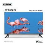 Vision Plus 32″ Inch Digital TV Frameless inbuilt decoder